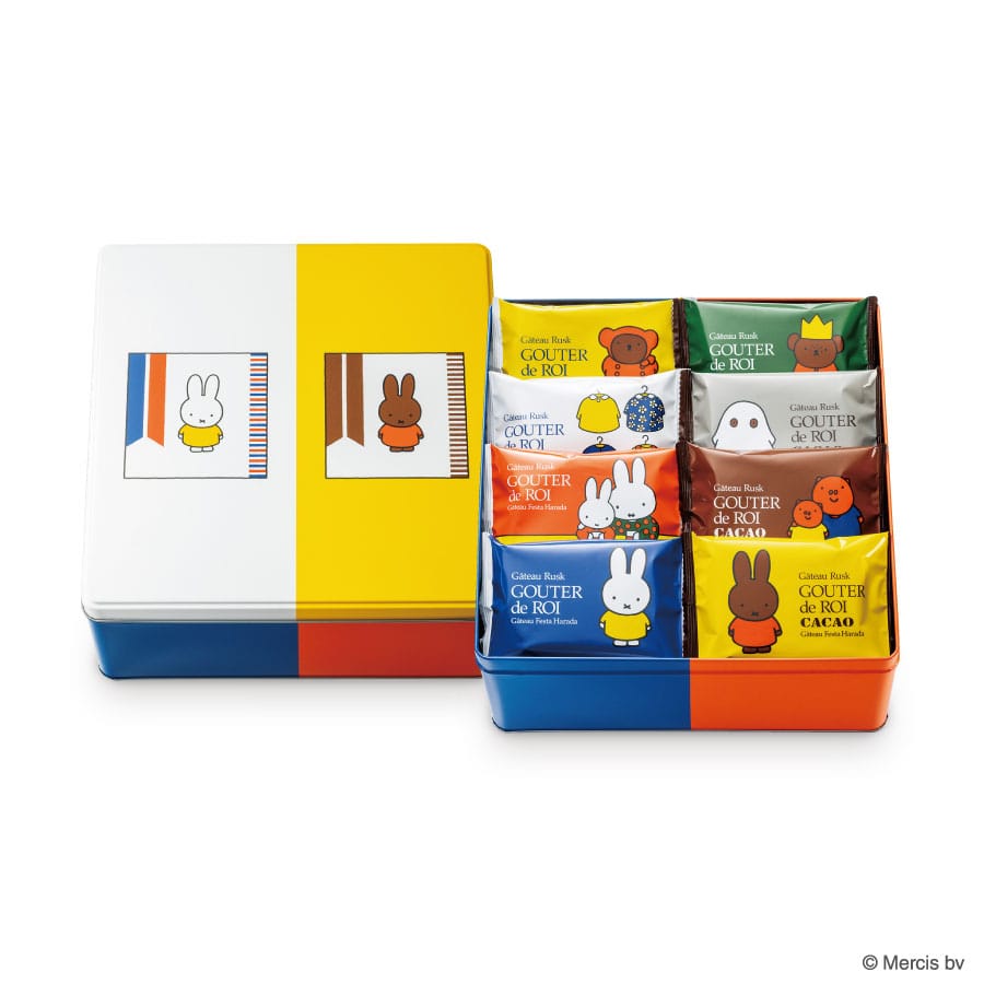 ロワ・カカオセット Dick Bruna ミッフィー＆メラニー/化粧缶中
